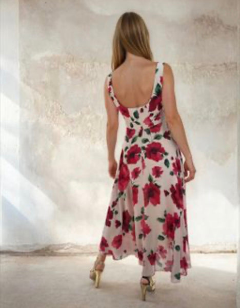 Bella Cream Poppy Dress