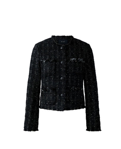 94819 Boucle Black Jacket