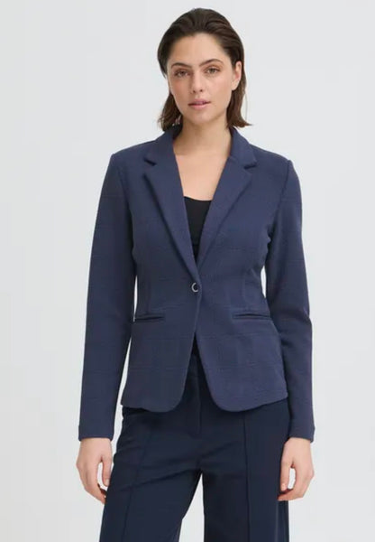 Kate Embossed Checked Blazer