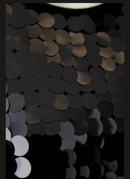 86119 Black Large Mirrored Disc Sweater