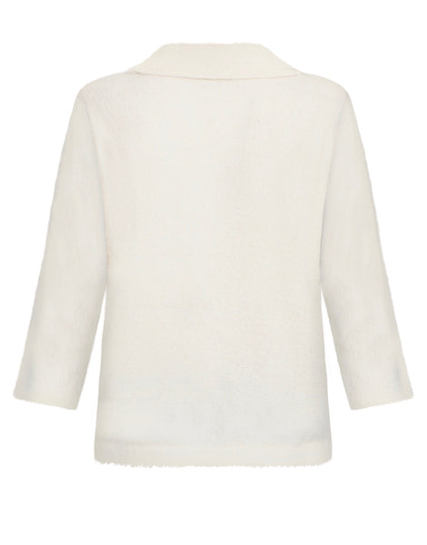 5503 Ivory Fluffy Sweater