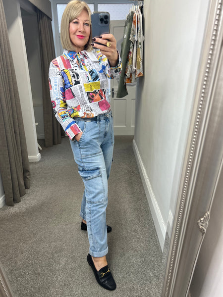 24156 Printed Comic Shirt