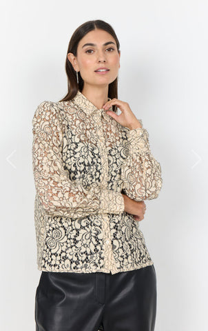 40885 Lace Blouse Cream