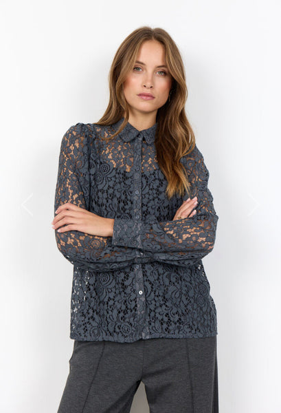 40885 Lace Blouse Cream