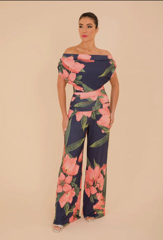 Carbon Floral Jumpsuit