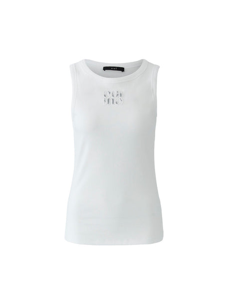 97284 Vest Top Sequin “OUI”