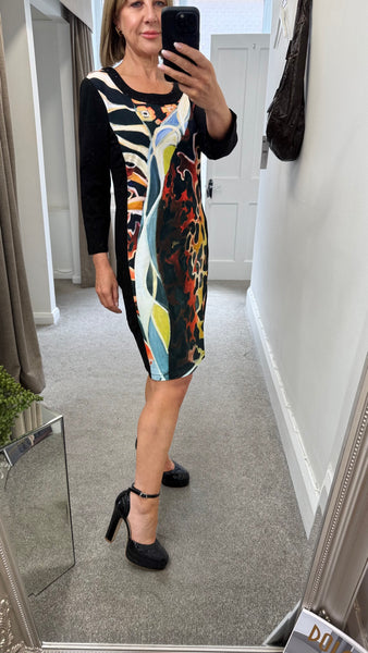 76719 Dress Jersey Bright Zip
