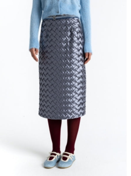 255 4101 Pencil Skirt Weave Detail