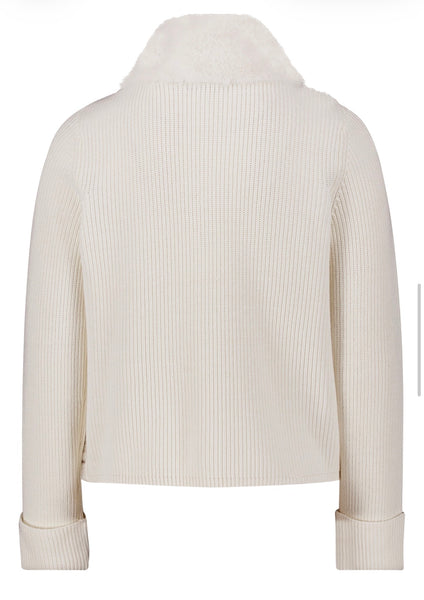 5522 Knit and Faux Fur Jacket