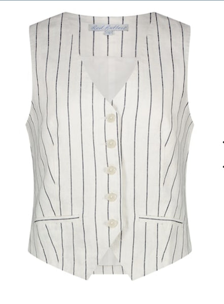 Col4441 Striped Linen Trouser