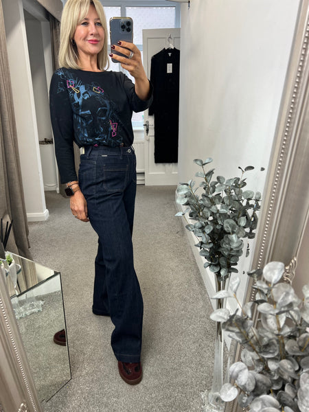 75622 Black Tee with sparkle