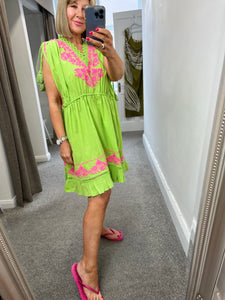 Waters Dress Lime