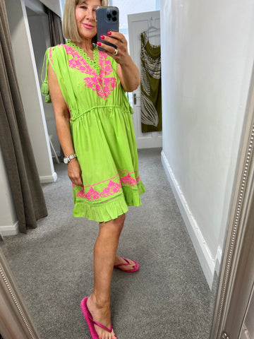 Waters Dress Lime