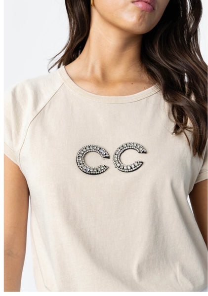 262 1242 Beaded Letter Tee