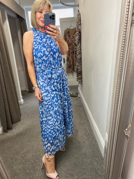 Elfa Patterned Blue dress