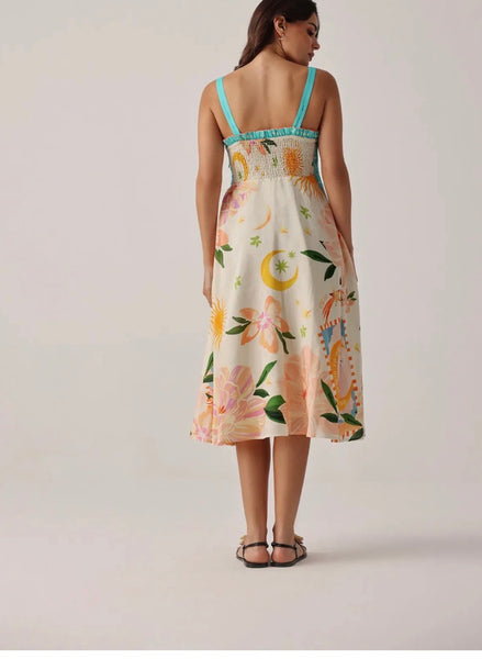 Nora Midi Sundress Azure