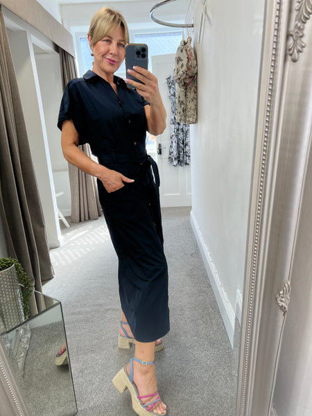 41899 Navy Circle Dress