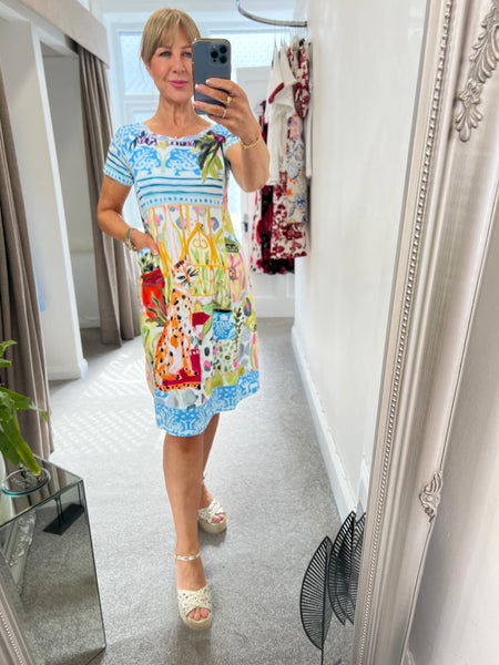 26716 Jersey Leopard Dress