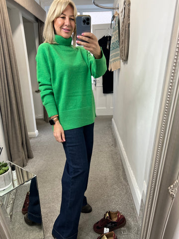 254 2418 High Neck Sweater