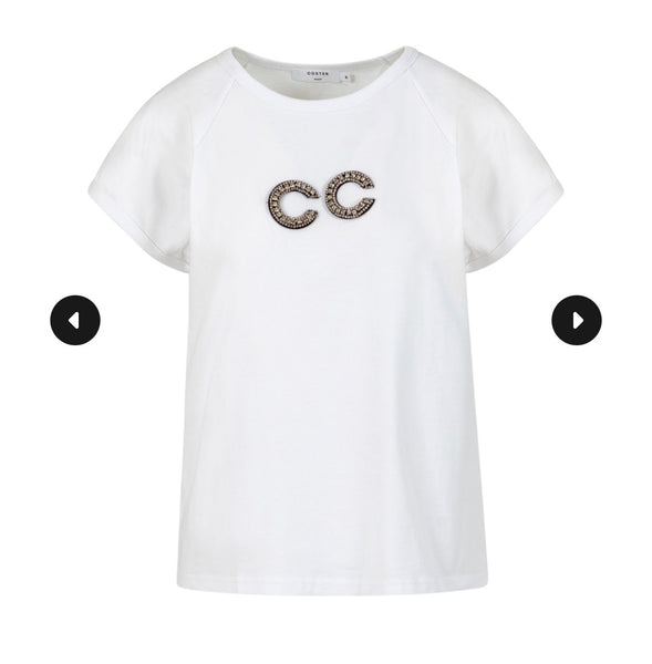 262 1242 Beaded Letter Tee