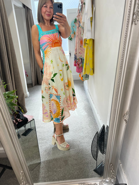 Nora Midi Sundress Azure