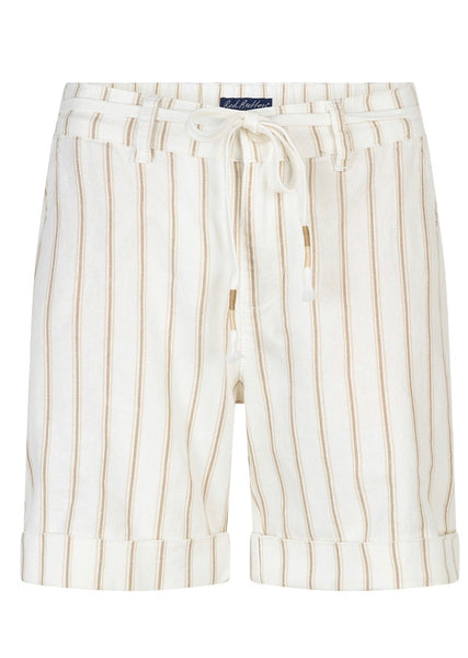 4917 Striped Linen Short Camile