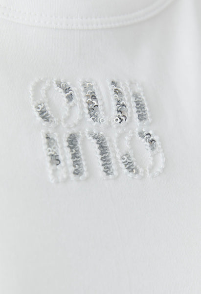 97284 Vest Top Sequin “OUI”