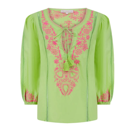 Camile Lime Blouse