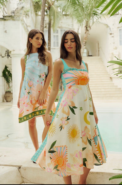 Nora Midi Sundress Azure