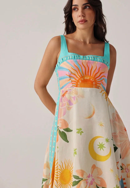 Nora Midi Sundress Azure
