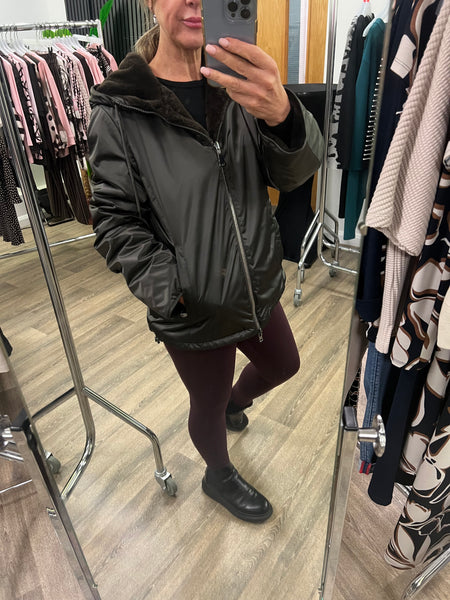 7124 Reversible Faux Fur Coat