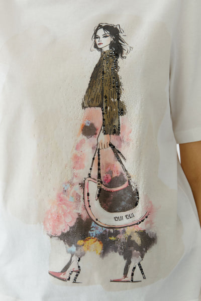 96688 Lady with hat T.Shirt