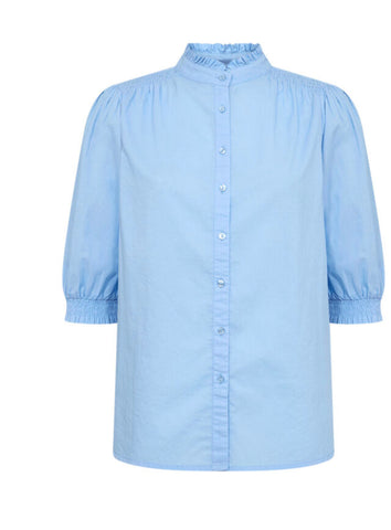 41091 Pale Blue Boho Blouse