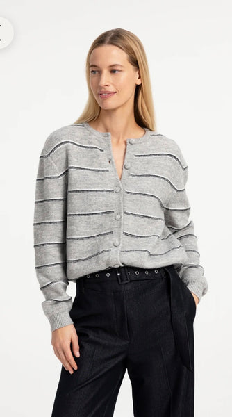 0168 Striped Cardigan