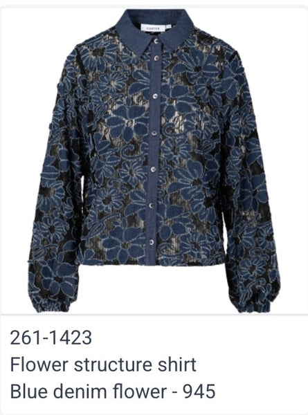 261 1423 Flower Lace Shirt