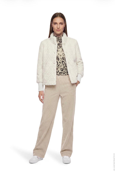 7325 Textured Jacket sand