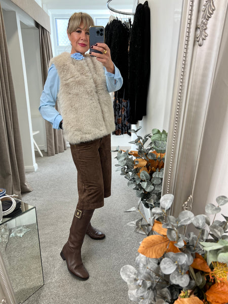 41492 Gilet Faux Fur