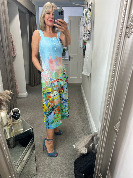 25734 Marina Print Dress