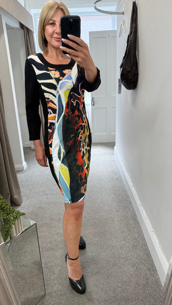 76719 Dress Jersey Bright Zip