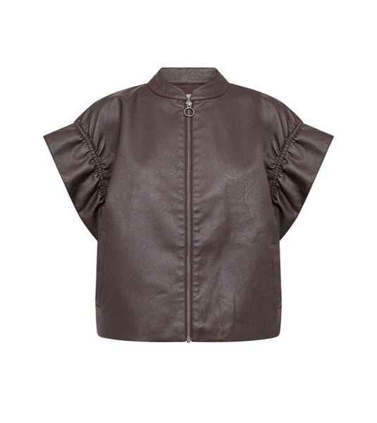 41977 faux Leather Gilet