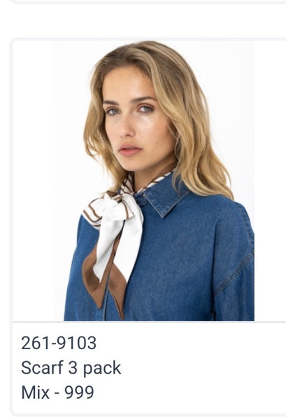 261 9103 Scarf pack of 3
