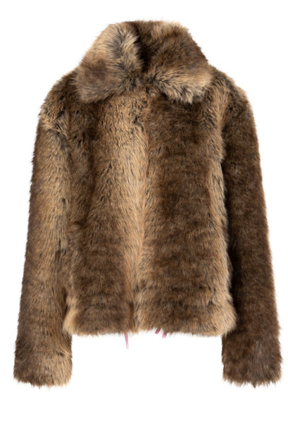 264 6418 Faux Fur Coat