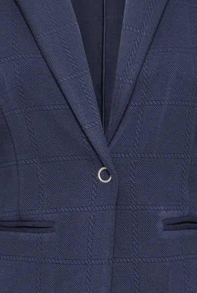 Kate Embossed Checked Blazer