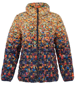 75835 Padded Coat in Confetti Print