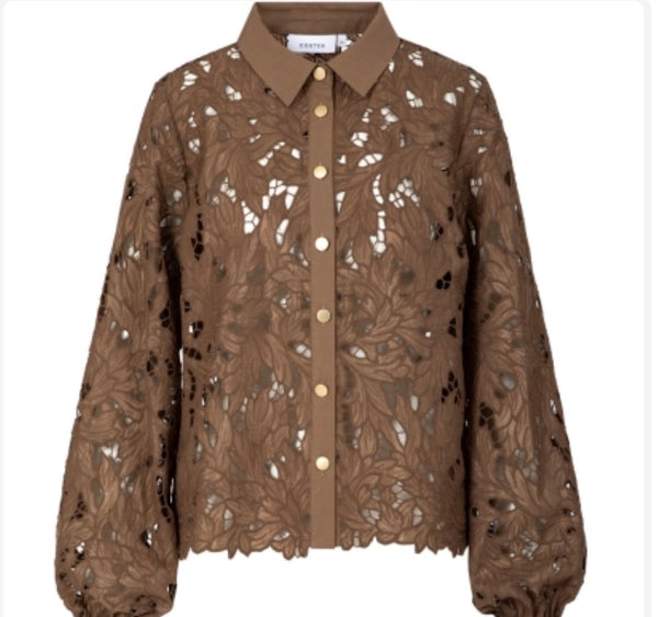261 1250 Flower Lace Shirt