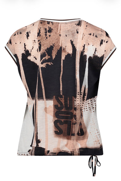 2435 Palm Tree T-Shirt tie bottom Copper