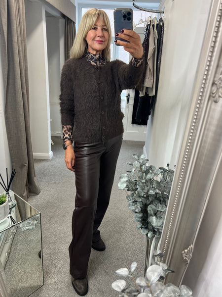 4627 Colette Faux Leather Trouser