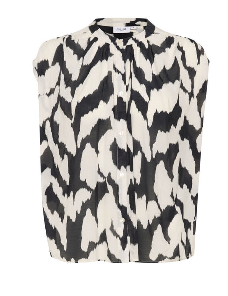 Kelsie Black & White Shirt