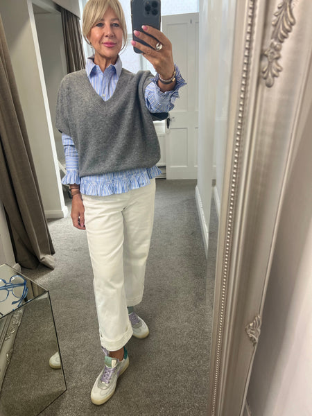 94608 Grey Slipover Sweater