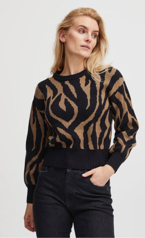 Devika Zebra Sweater